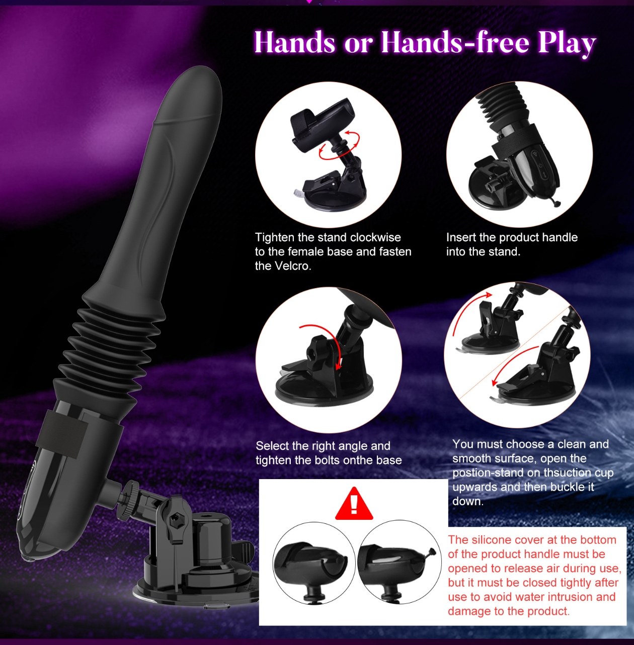 Thrusting Vibrating Dildo with Suction Base — view 5 of 7